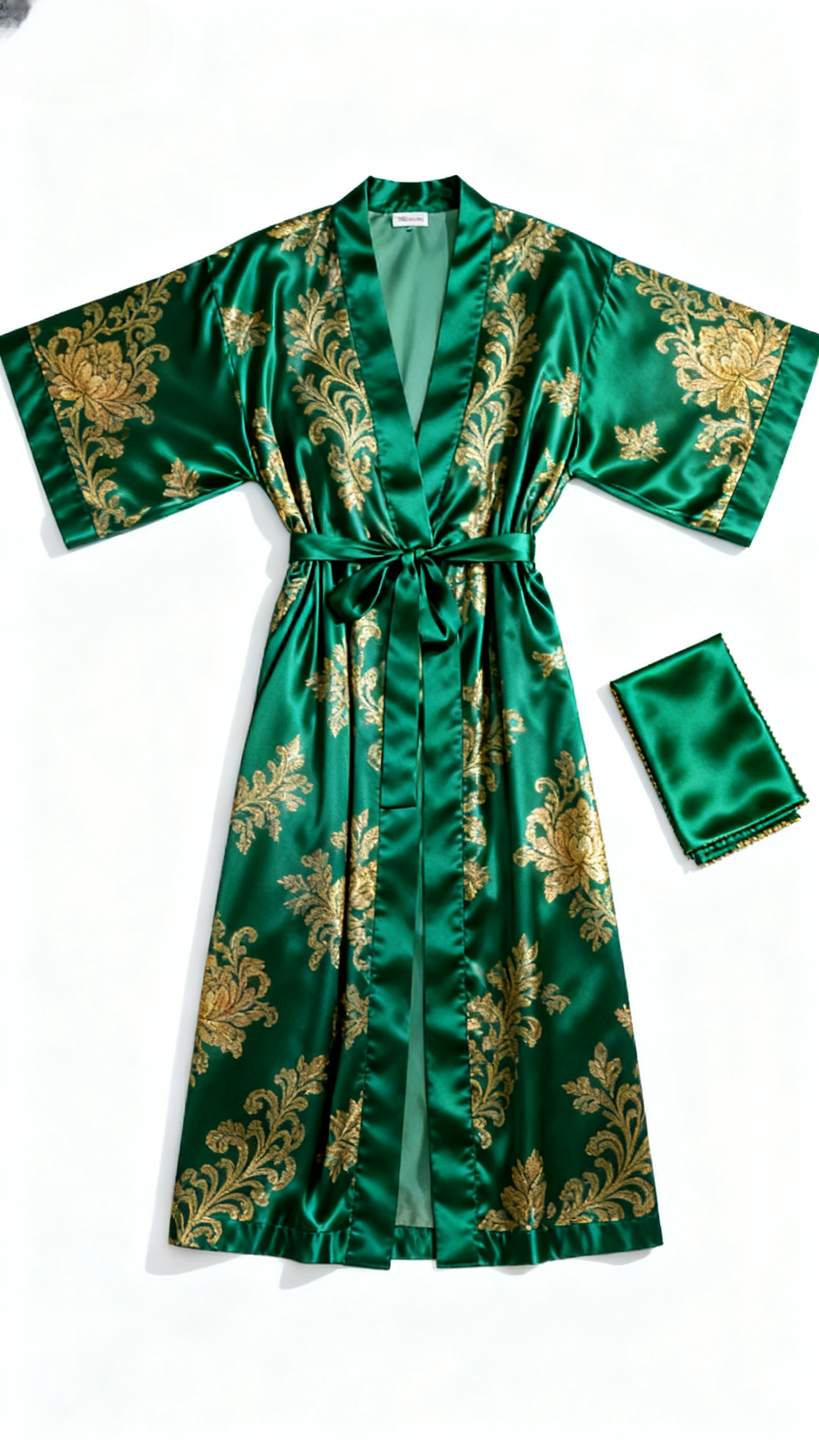 The Forbidden City | Peacock Blue Silk Print Loungewear Set