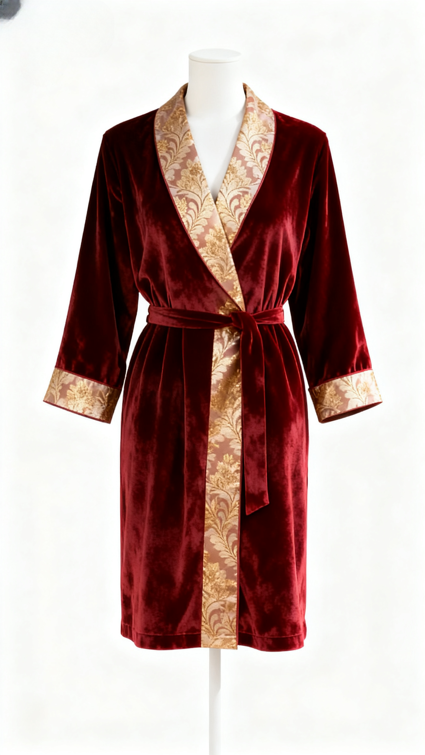 Baroque Nocturne | The Bacchus Velvet Embroidered Robe