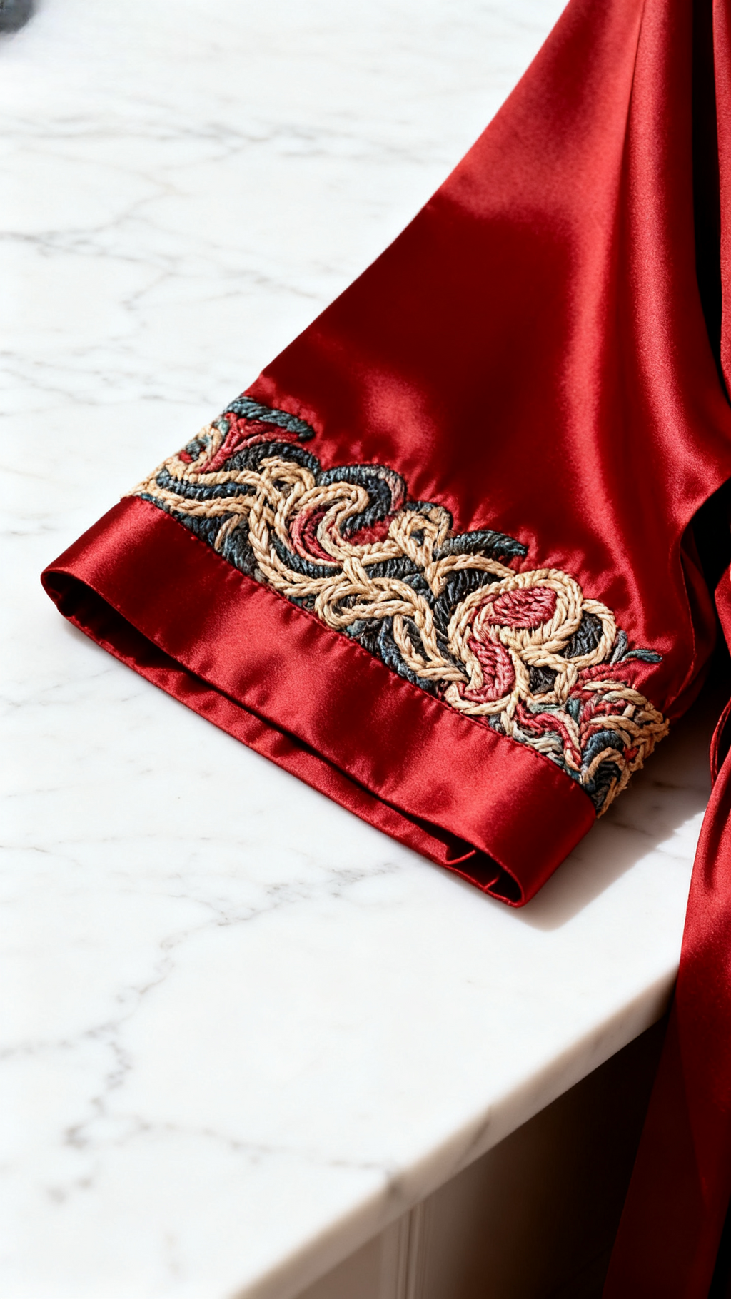 The Forbidden City | Cinnabar Silk Embroidered Artistry Set