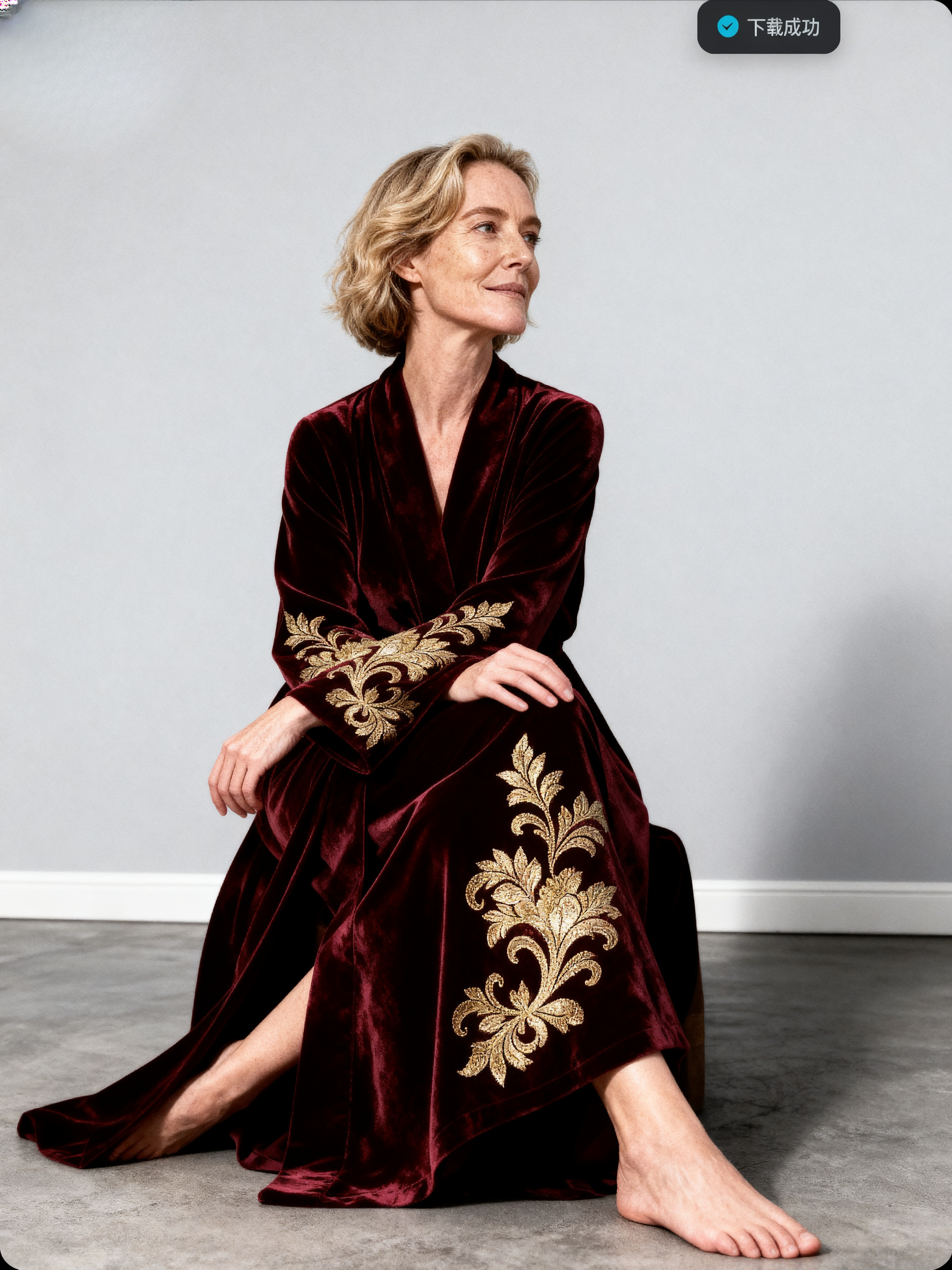 Baroque Nocturne | The Queen's Coronation Silk Velvet Robe