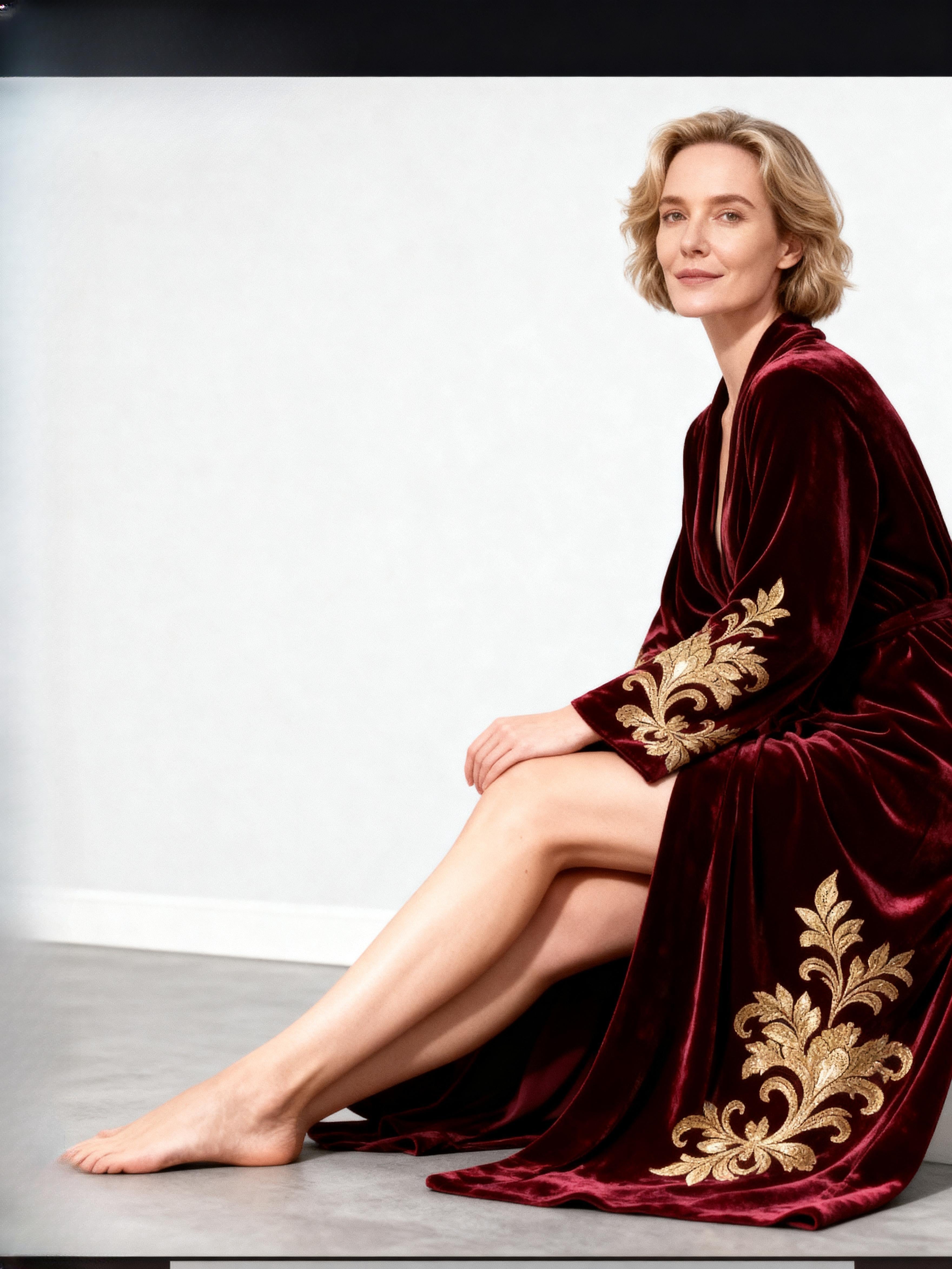 Baroque Nocturne | The Queen's Coronation Silk Velvet Robe