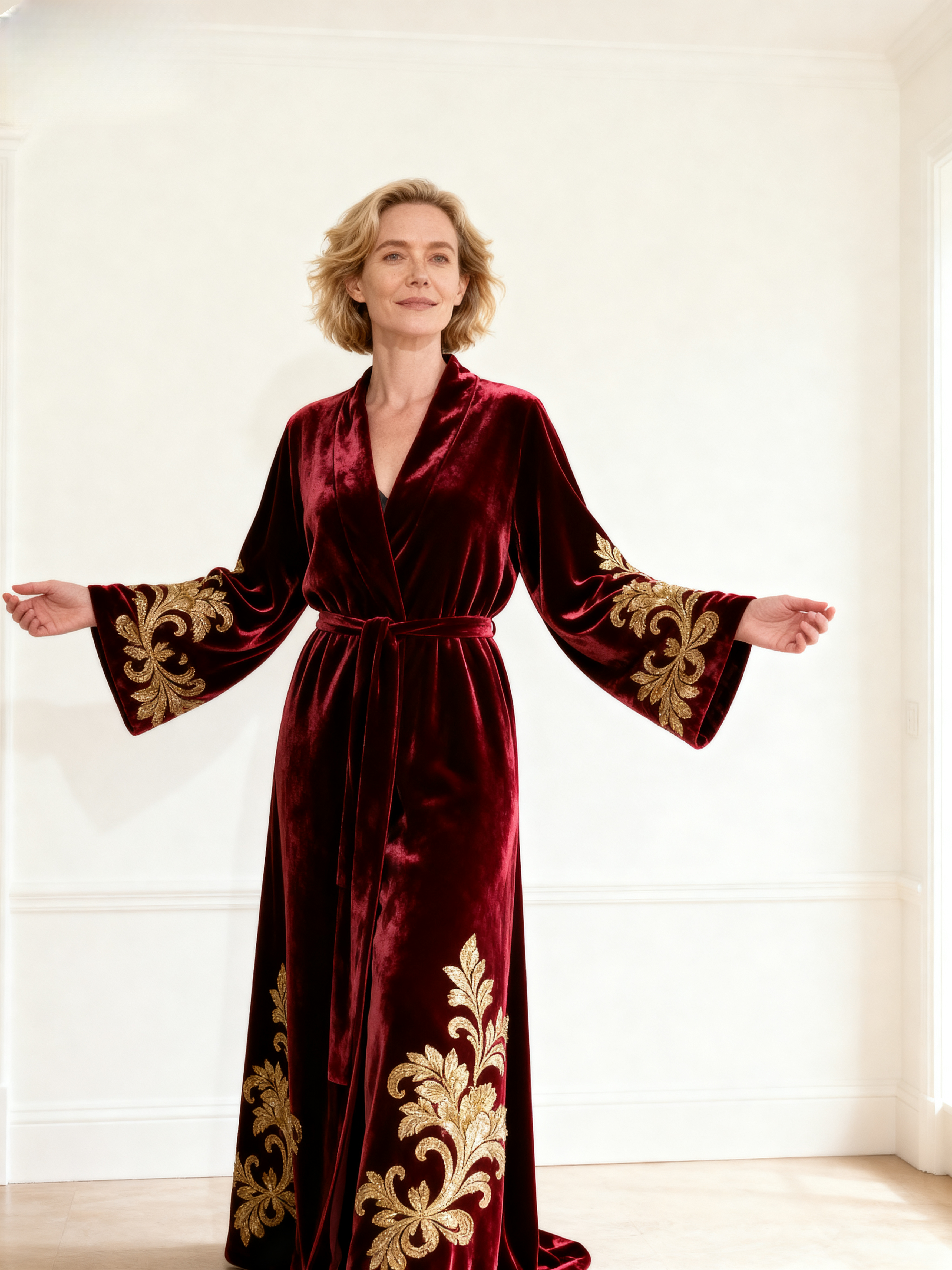 Baroque Nocturne | The Queen's Coronation Silk Velvet Robe