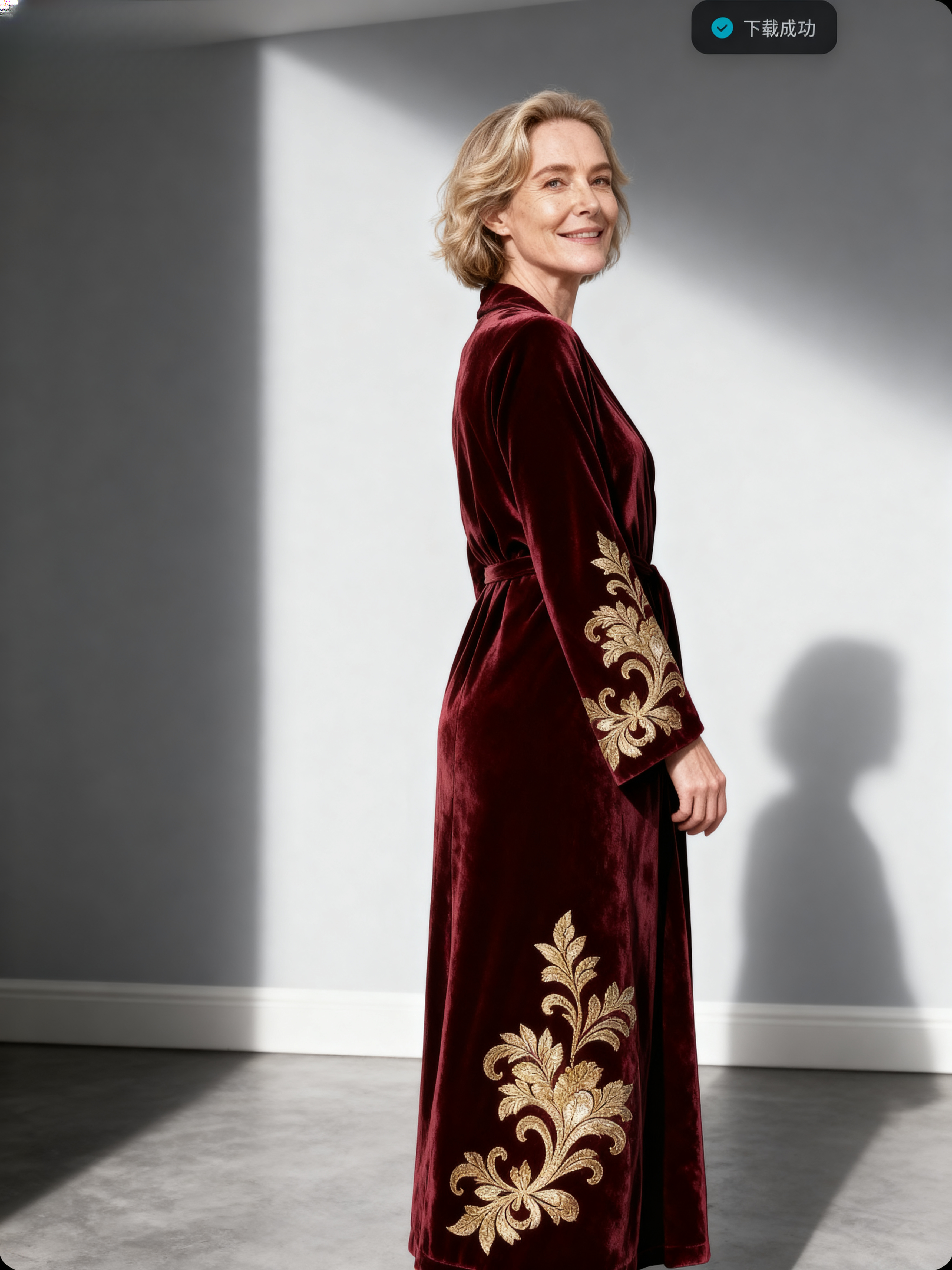 Baroque Nocturne | The Queen's Coronation Silk Velvet Robe